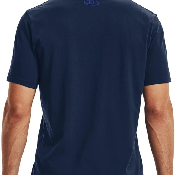 Navy Steel Xx-large Tall Charged Cotton Short-Sleeve T-Shirt with 4-Way Stretch - Picture 2 of 4